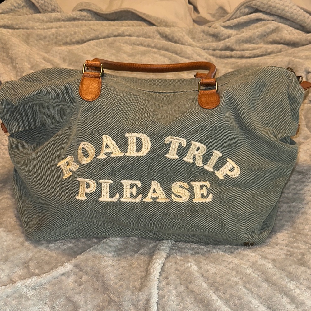 Billabong Blue and Tan Tote Bag